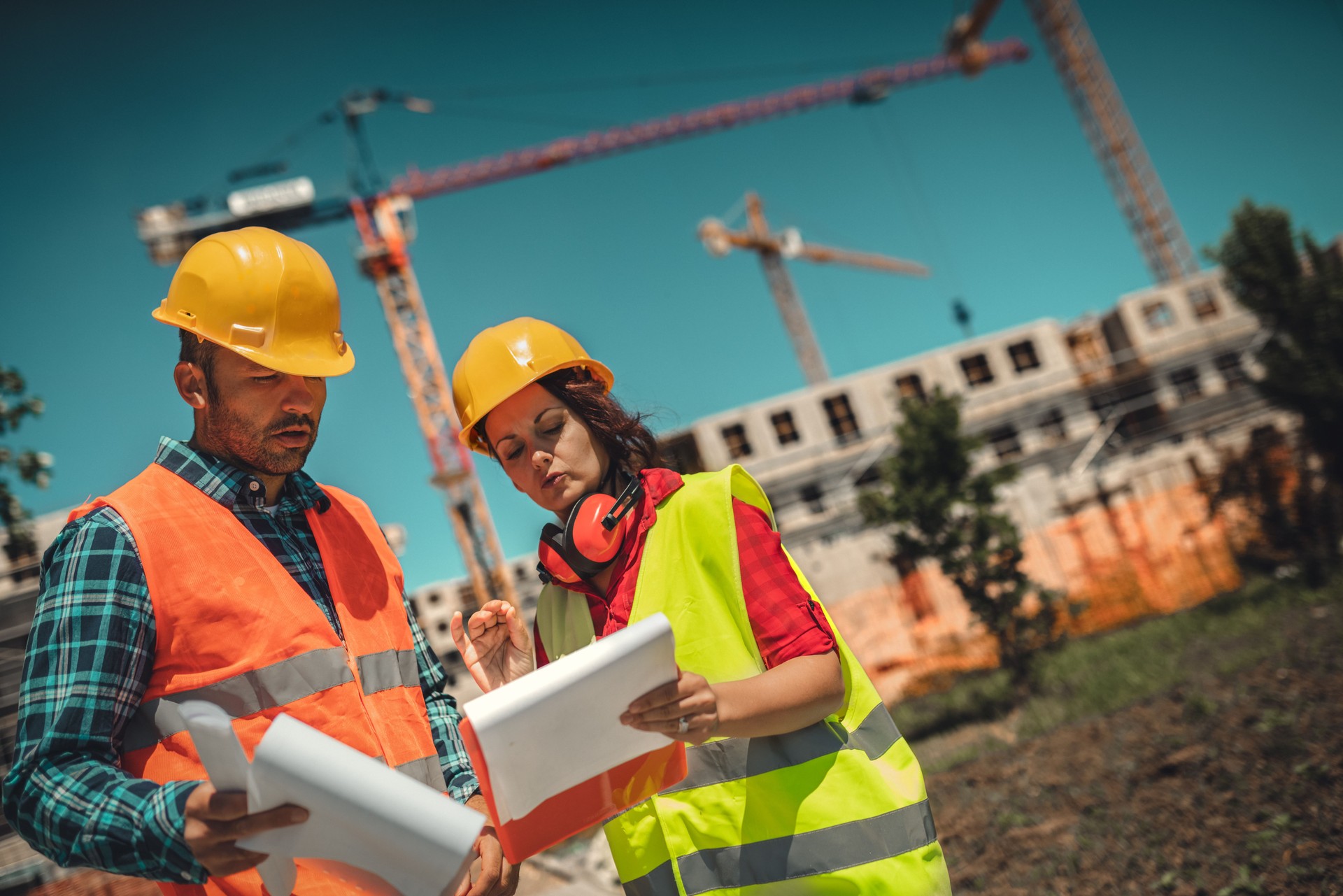 Risk management on construction site